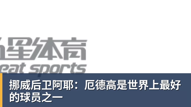 挪威后卫阿耶:厄德高是世界上最好的球员之一