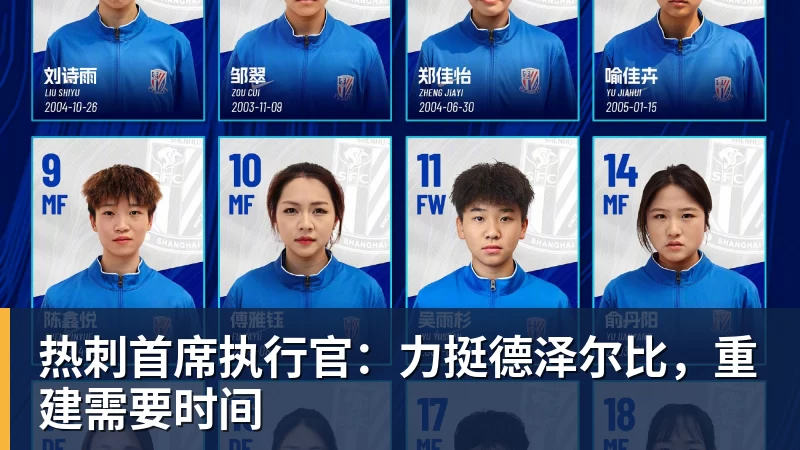 热刺首席执行官:力挺德泽尔比,重建需要时间